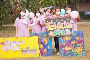 DWS seniors volunteer at a remote charity school