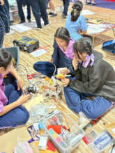 Grade10-12 competed to build a robot from scratch