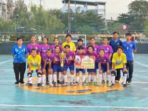 Dhammajarinee's Futsal players win First Place