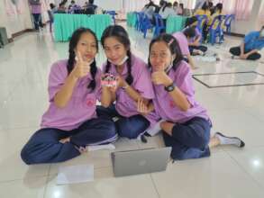 Students enjoy the result of successful team work