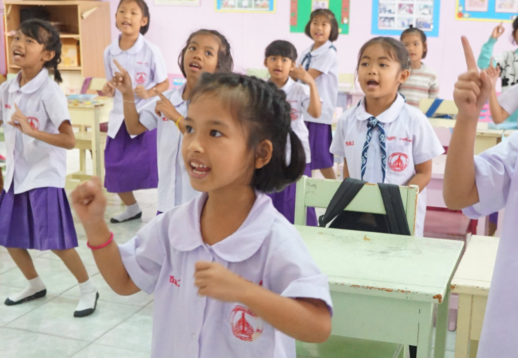 Young Students Enjoying Class