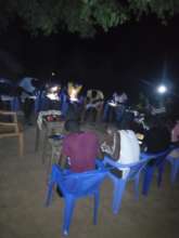 Students Studying at Night
