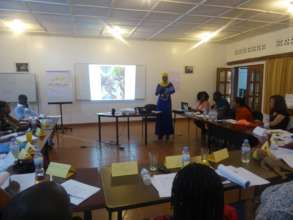 Health care staff take place in training in Rwanda