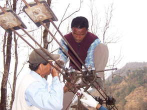Village Solutions team repairs trolleys