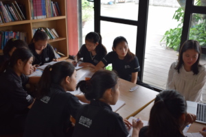 English tutoring session