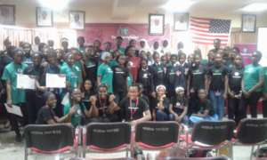 Girls at Technovation Regional Pitch 2019