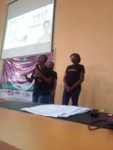 The Girls Pitching their Mobile App at Technovatio