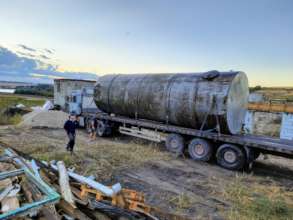 Reused tanks for large-scale rainwater collection