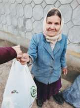 Food donations have started, to help with winter