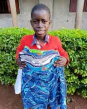 Child with new clothes