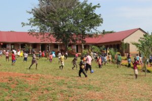 Playing Ball at the Education Center