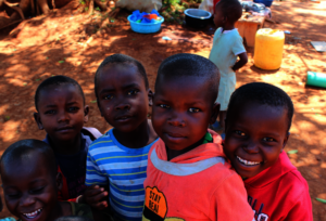 Children smiling for the camera