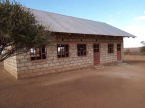 School building complete & ready for classes.