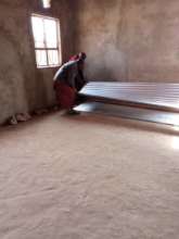Storing the new roof before installation