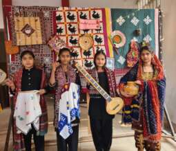 Students celebrate Sindhi Culture Day.