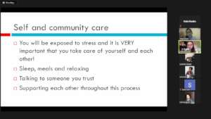 Weekly debrief for Lay Counselors