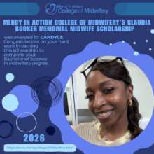 Candyce Johnson awarded Scholarship