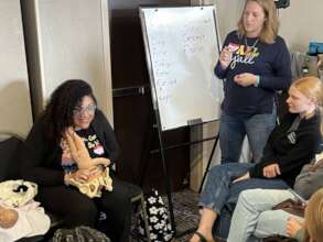 Ashley helped present at our Student Gathering