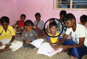 Latha with other children