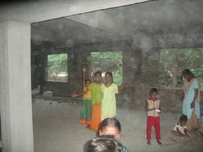 The hall under construction