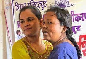Manisha and Anita are thankful for the support