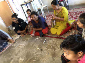 Anita & Manisha in a group discussion