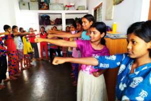 Self Defence for 1000 young girls in Nagpur, India