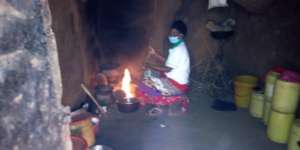Our caregiver preparing a meal for a new client.