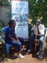 Caregiver engagement with elders at a market place