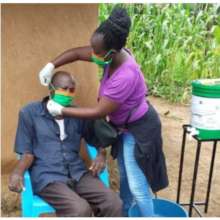 Home care service session.