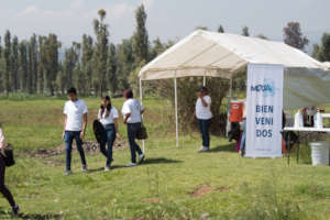 MOJA greets volunteers who want to plant trees