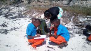 Beach Cleanup with Students