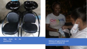 Delivery of hygiene items and prevention of COVID-