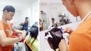 Supervised practices in our beauty academy.