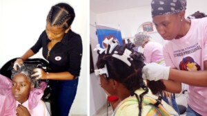 Supervised practices in our beauty academy.