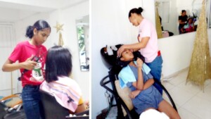 Supervised practices in our beauty academy.
