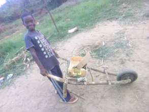 GOING FOR BRICK MAKING AS PART OF HIS SKILL DEV