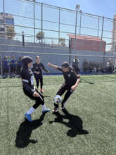 Girls hit the field at the Amman Play Day!