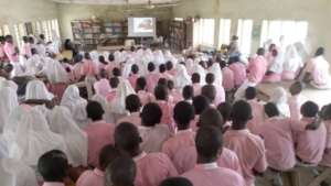 Screening in a school in Nigeria