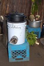Rocket Stove In Use