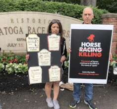 Patrick and Nicole on Belmont Stakes Day