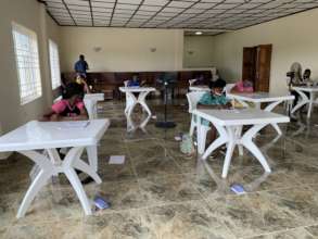 Students during tutoring sessions