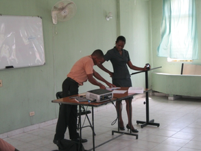 Mackenson presenting to the class