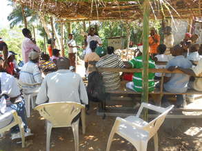 Hygiene education session for the community