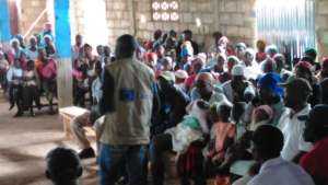 Franck leading a community outreach session