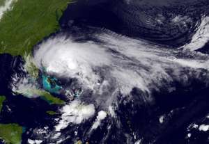 Satellite Image of Hurricane Sandy