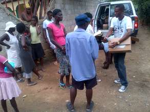 Educating locals about the dangers of cholera