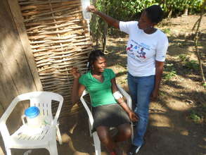 Re-hydrating a cholera patient