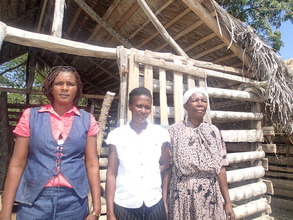 One of the goat pens built by the women of OFJ