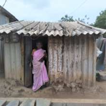 In-front of Hut